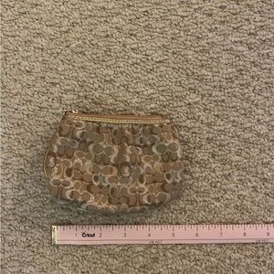Coach logo coin purse